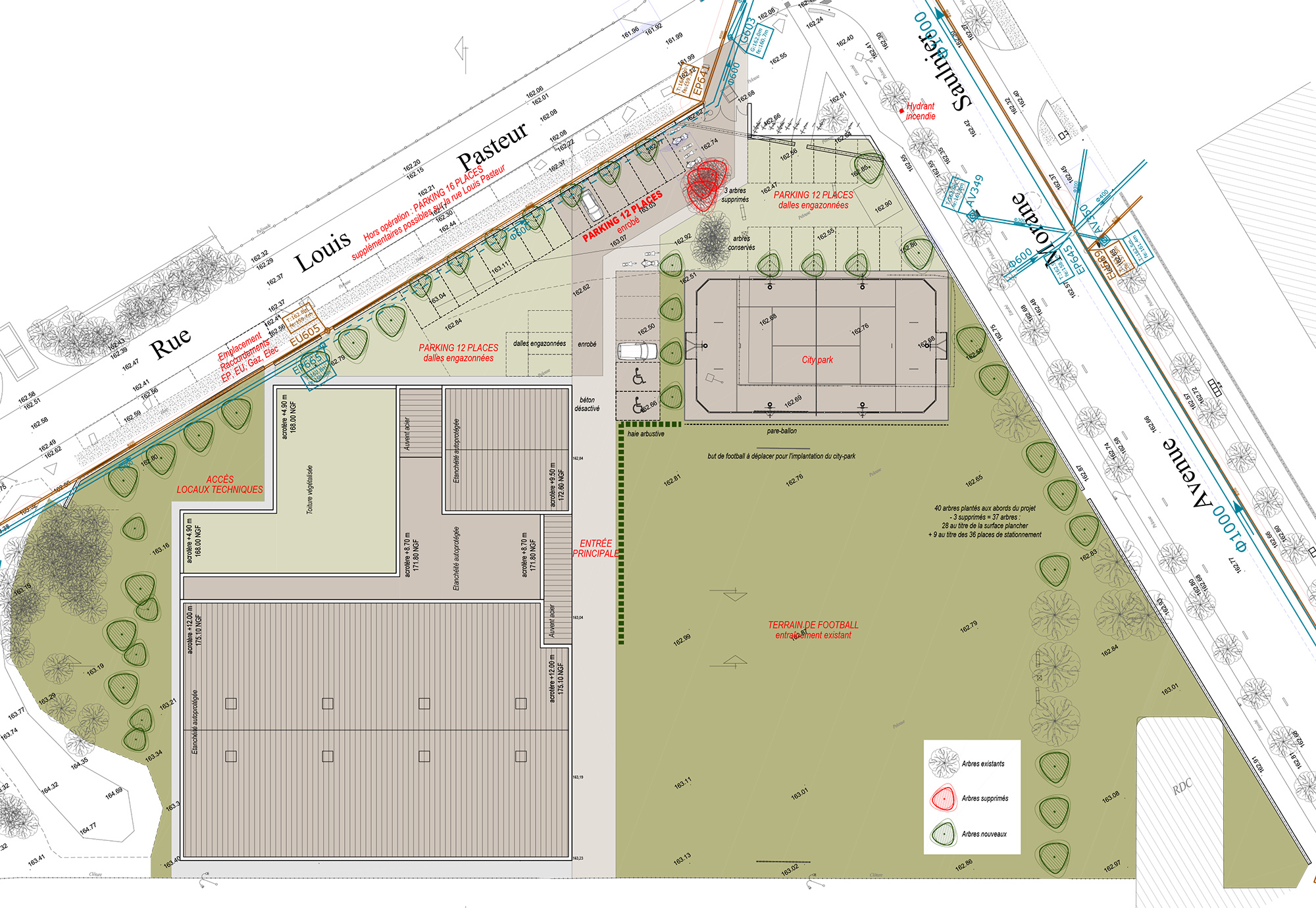 Complexe sportif à Buc - agence Engasser + associés