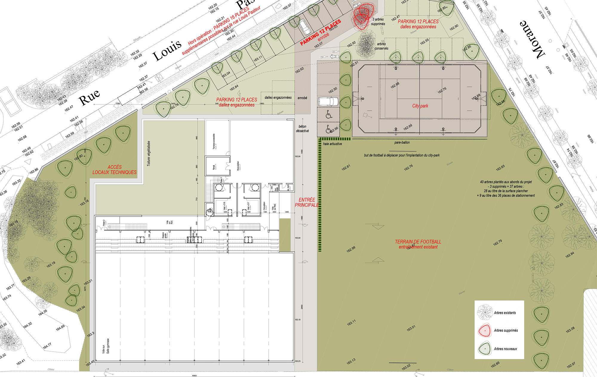 Complexe sportif à Buc - agence Engasser + associés