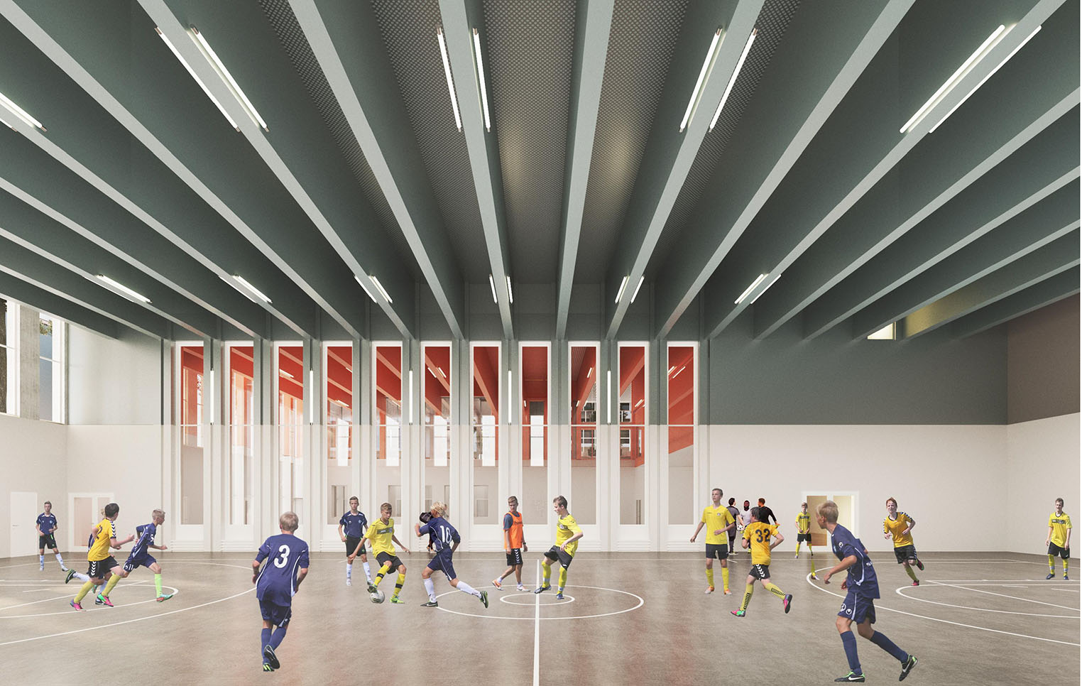 Construction d'un complexe sportif à Vincennes - agence Engasser + associés