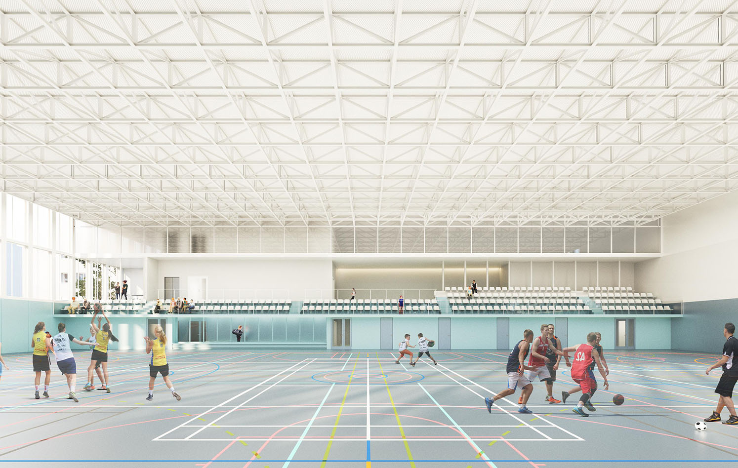 Construction d'un complexe sportif à Vincennes - agence Engasser + associés